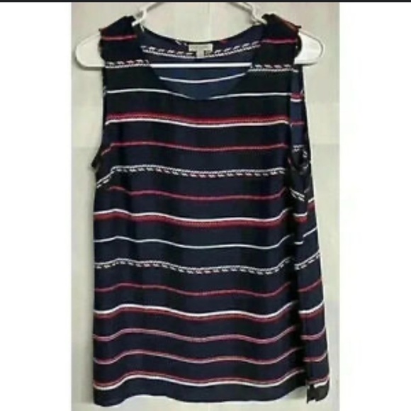 Talbots Blue and Black Sleeveless Tank Top - Picture 1 of 4